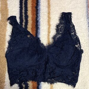 Revamped Navy Lace Bralette